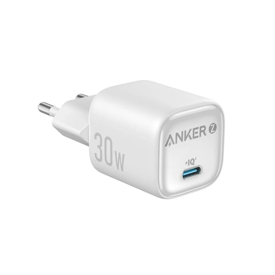 Anker Zolo 30W GaN USB-C Şarj Cihazı Beyaz
