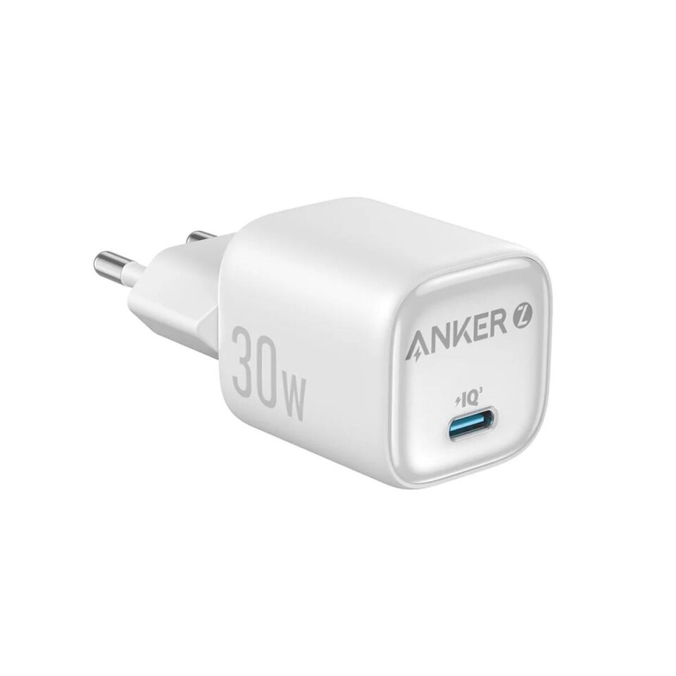 Anker Zolo 30W GaN USB-C Şarj Cihazı Beyaz