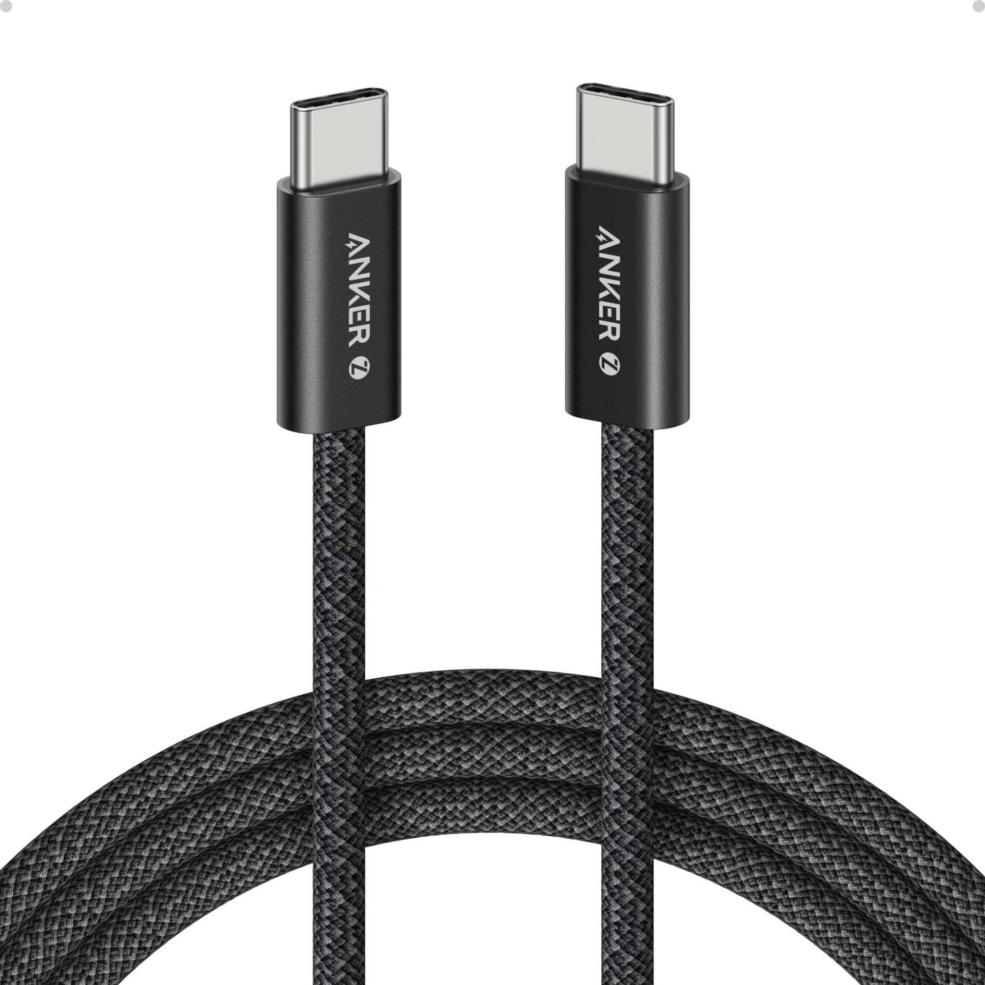 Anker Zolo USB-C to USB-C Örgülü Kablo 1m 240W Siyah