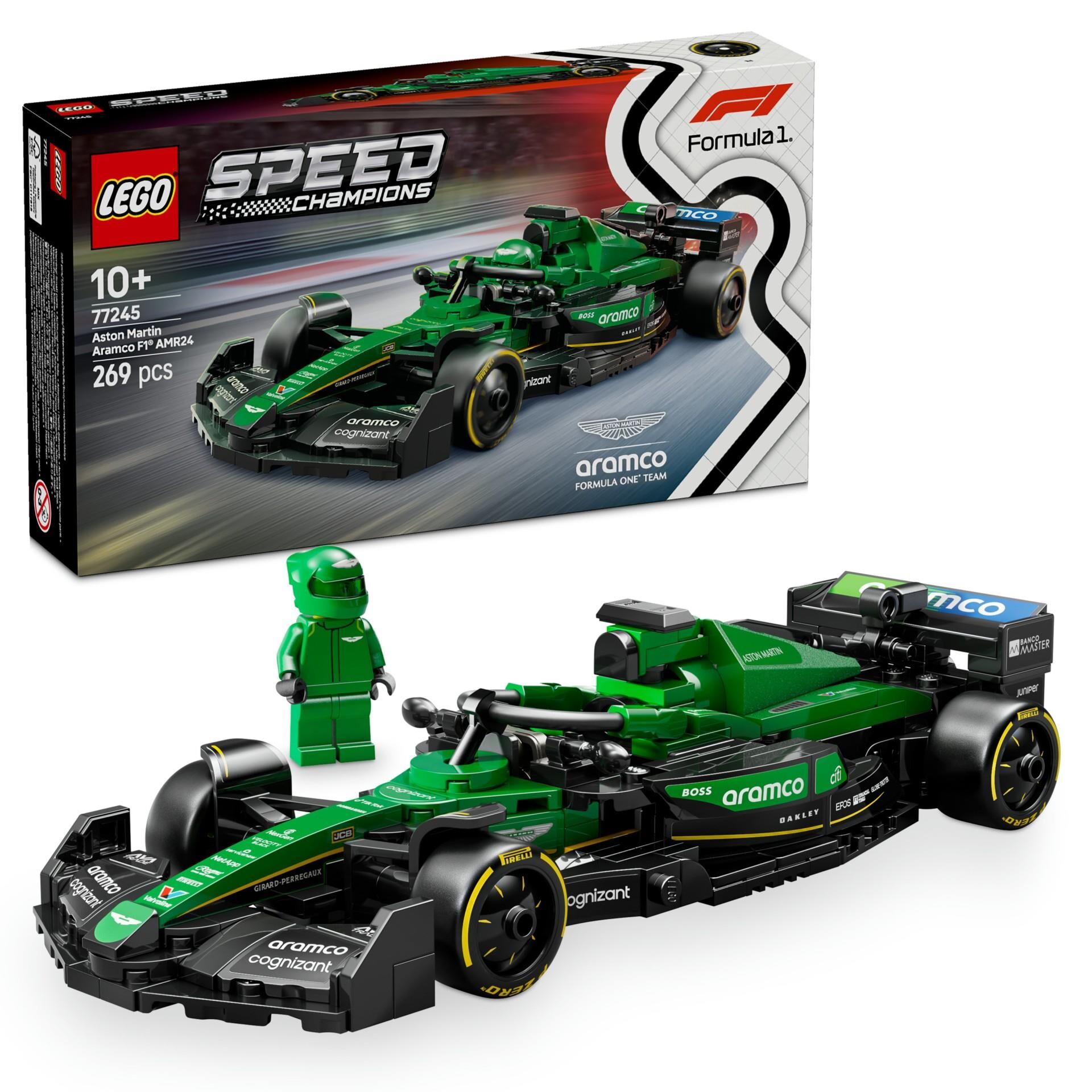 Lego Speed Champions Aston Martin Aramco F1 AMR24 Yarış Arabası 77245