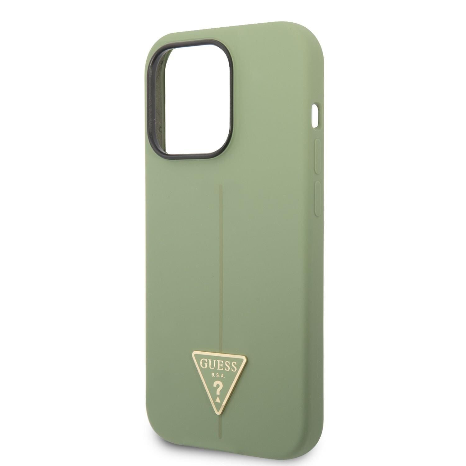 Iphone 14 Pro GUESS Silikon Yeşil Kılıf GUHCP14LSLTGN