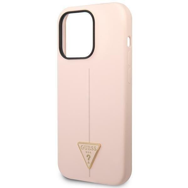 Iphone 14 Pro Max GUESS Silikon Kılıf Pembe