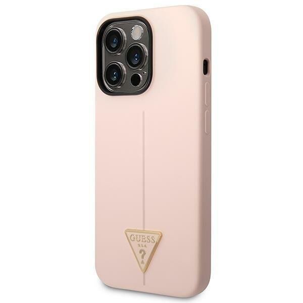 Iphone 14 Pro Max GUESS Silikon Kılıf Pembe