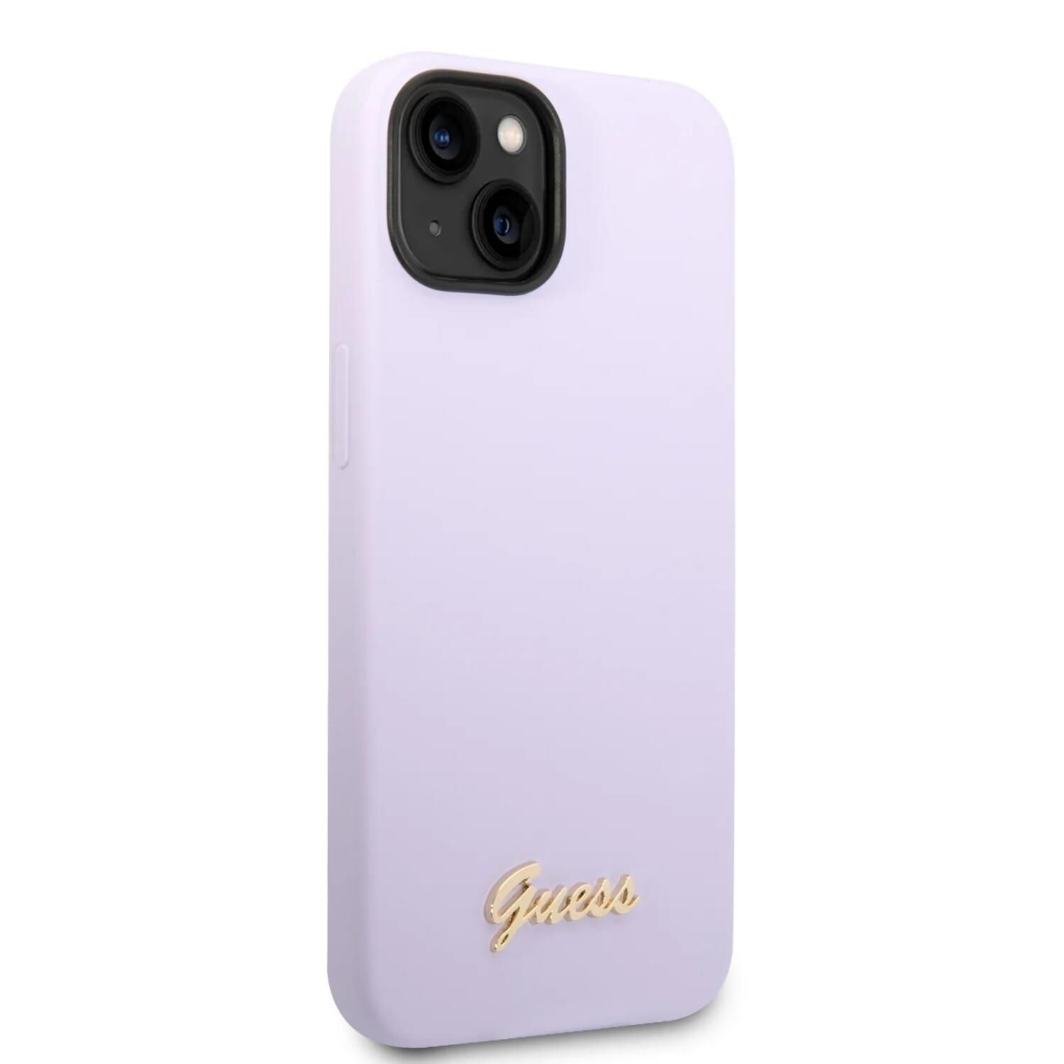 Iphone 14 Pro Max GUESS Silikon Kılıf Mor