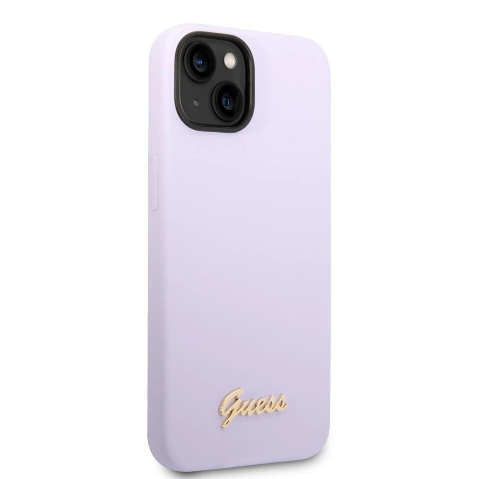 Iphone 14 Pro Max GUESS Silikon Kılıf Mor