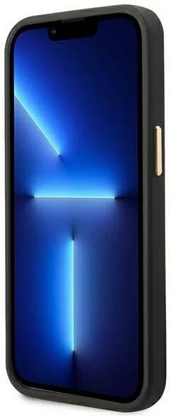Iphone 14 Pro GUESS Deri Siyah Kılıf GUHCP14LHGCRHK