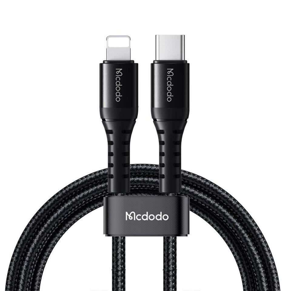 Mcdodo Ca-5631 36W 3A Usb-C To Lightning Şarj Ve Data Kablosu 1M - Siyah