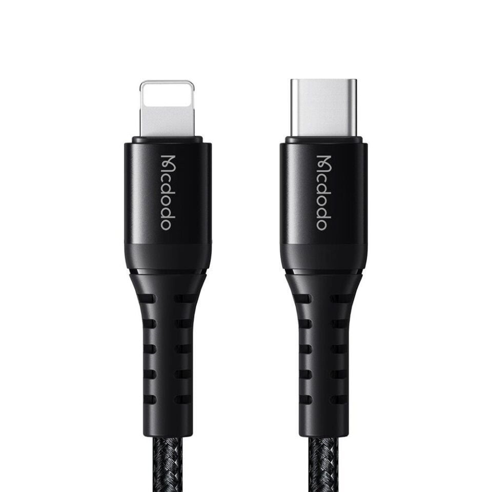 Mcdodo Ca-5631 36W 3A Usb-C To Lightning Şarj Ve Data Kablosu 1M - Siyah