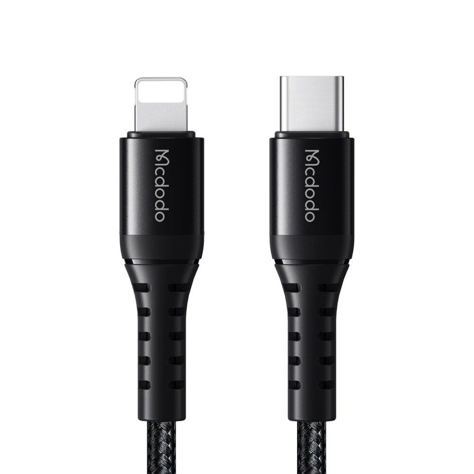 Mcdodo Ca-5631 36W 3A Usb-C To Lightning Şarj Ve Data Kablosu 1M - Siyah