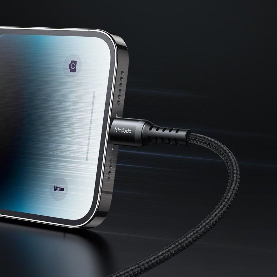 Mcdodo Ca-5631 36W 3A Usb-C To Lightning Şarj Ve Data Kablosu 1M - Siyah