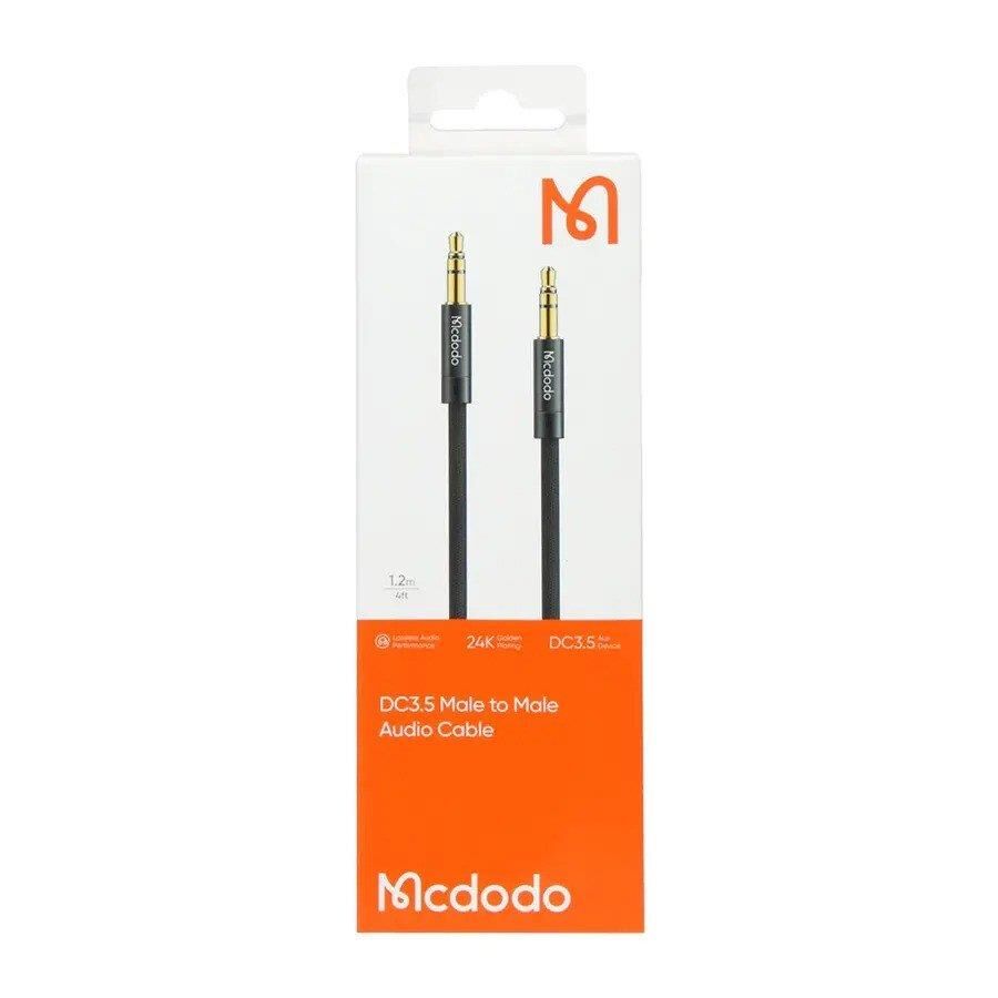 Mcdodo CA-6640 3.5mm Aux Örgü Ses Kablosu 1.2m-Siyah