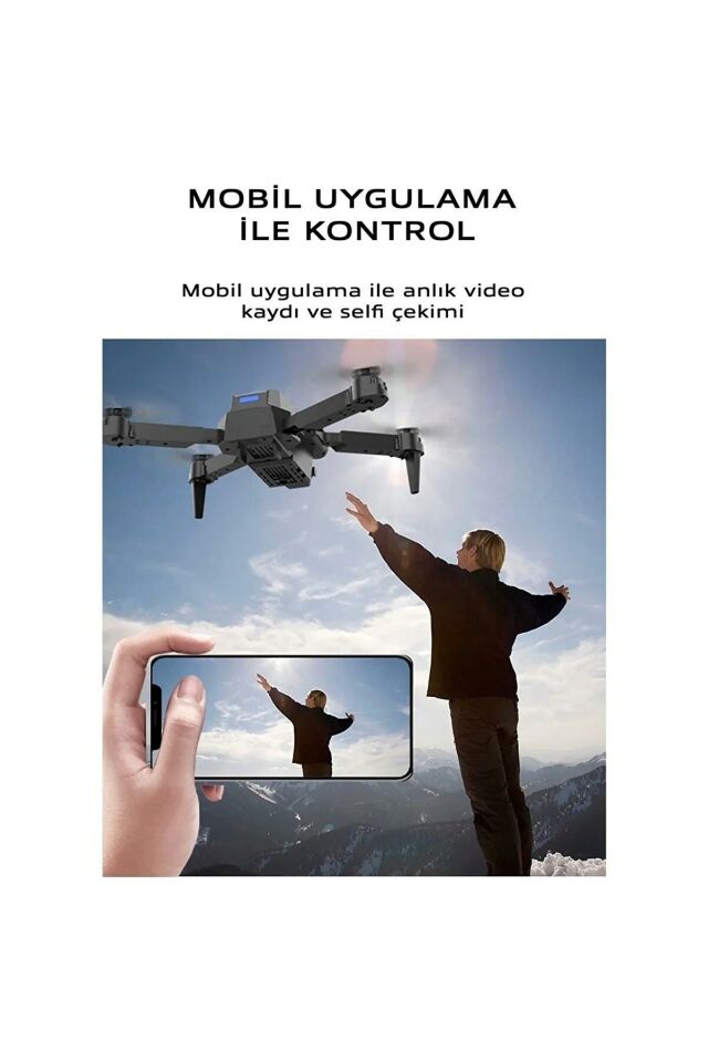 Aden A55 V2 Katlanabilir - 480p Kameralı – Taşıma Çantalı - 2 Bataryalı - adena55v2