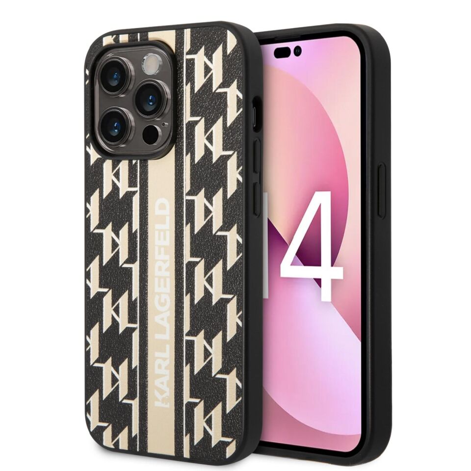 İphone 14 Pro Karl Lagerfeld Kılıf KLHCP14LPGKLSKW