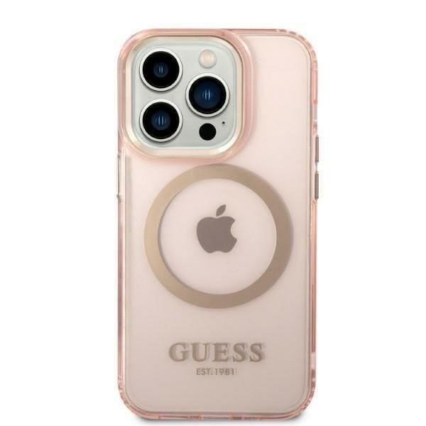 Iphone 14 Pro GUESS Magsafe Şeffaf Kılıf GUHMP14LHTCMP