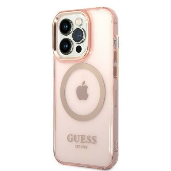 Iphone 14 Pro GUESS Magsafe Şeffaf Kılıf GUHMP14LHTCMP