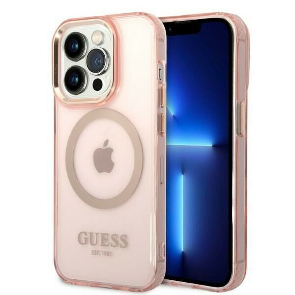Iphone 14 Pro GUESS Magsafe Şeffaf Kılıf GUHMP14LHTCMP