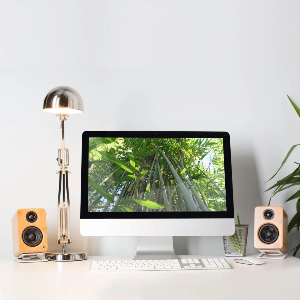 YU2 | 100W Watt 3'' Aktif Hoparlörler, Bluetooth® - Mat Beyaz
