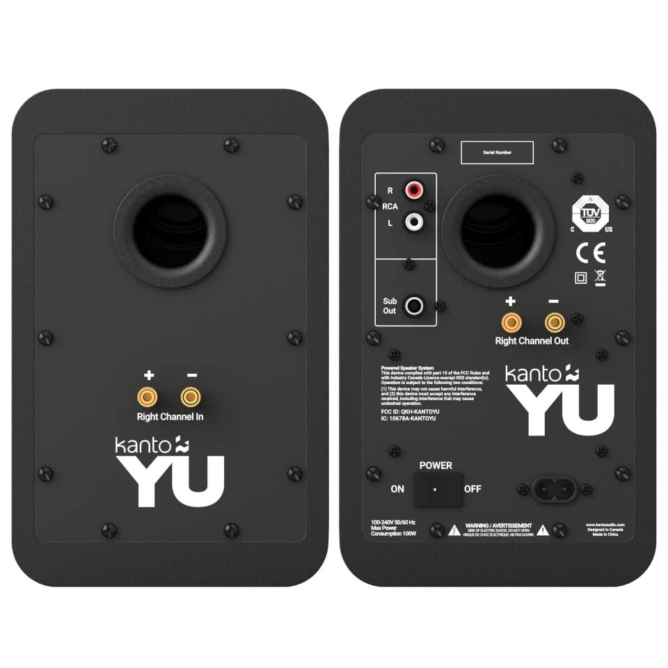 YU-CD | 140W 4'' Aktif Hi-Fi Hoparlör | Siyah