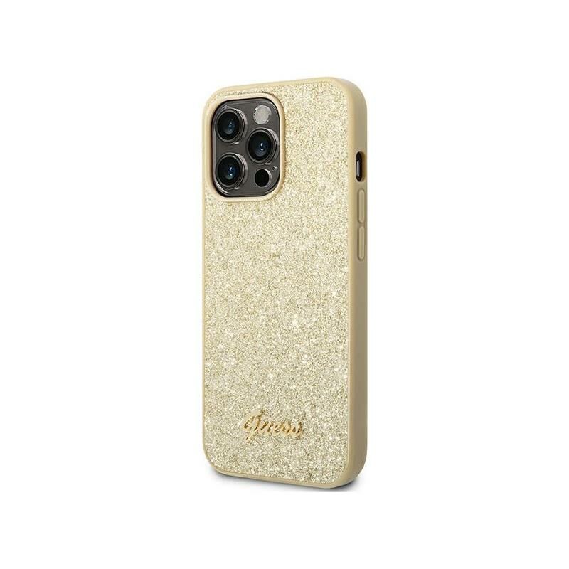 Iphone 14 Pro GUESS Parıltılı Taşlar Kılıf Gümüş