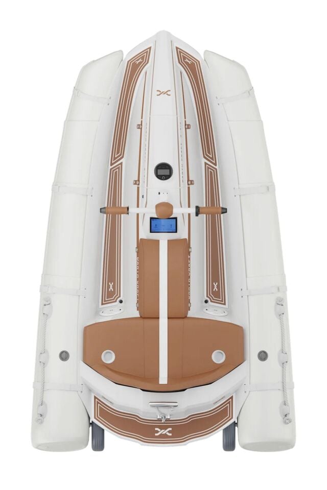 Darth Craft E-210 Katlanabilir Elektrikli Şişme Bot / Su Aracı - Çift Kişilik, Karavan Uyumlu Ahşap