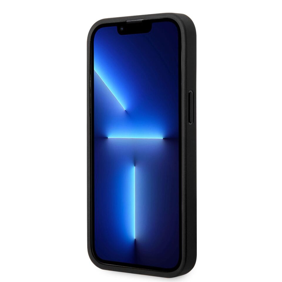Iphone 14 Pro BMW Deri Logo Çizgili Kılıf BMHCP14L22RFGR