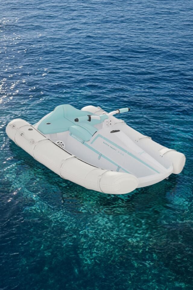Darth Craft E-210 Katlanabilir Elektrikli Şişme Bot / Su Aracı - Çift Kişilik, Karavan Uyumlu Turkuaz
