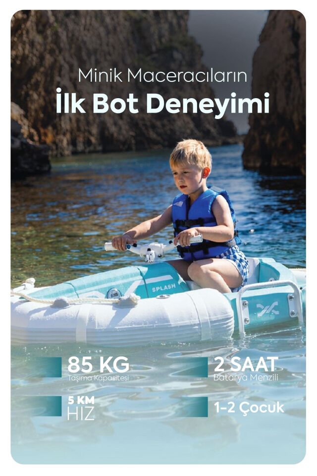 Darth Craft Splash Elektrikli Çocuk Teknesi / Şişme Bot