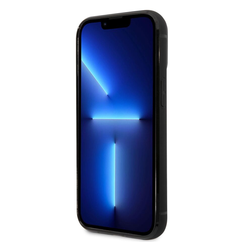 Iphone 14 Pro BMW Deri Kartlık Gri Kılıf BMHCP14L22RSEPT
