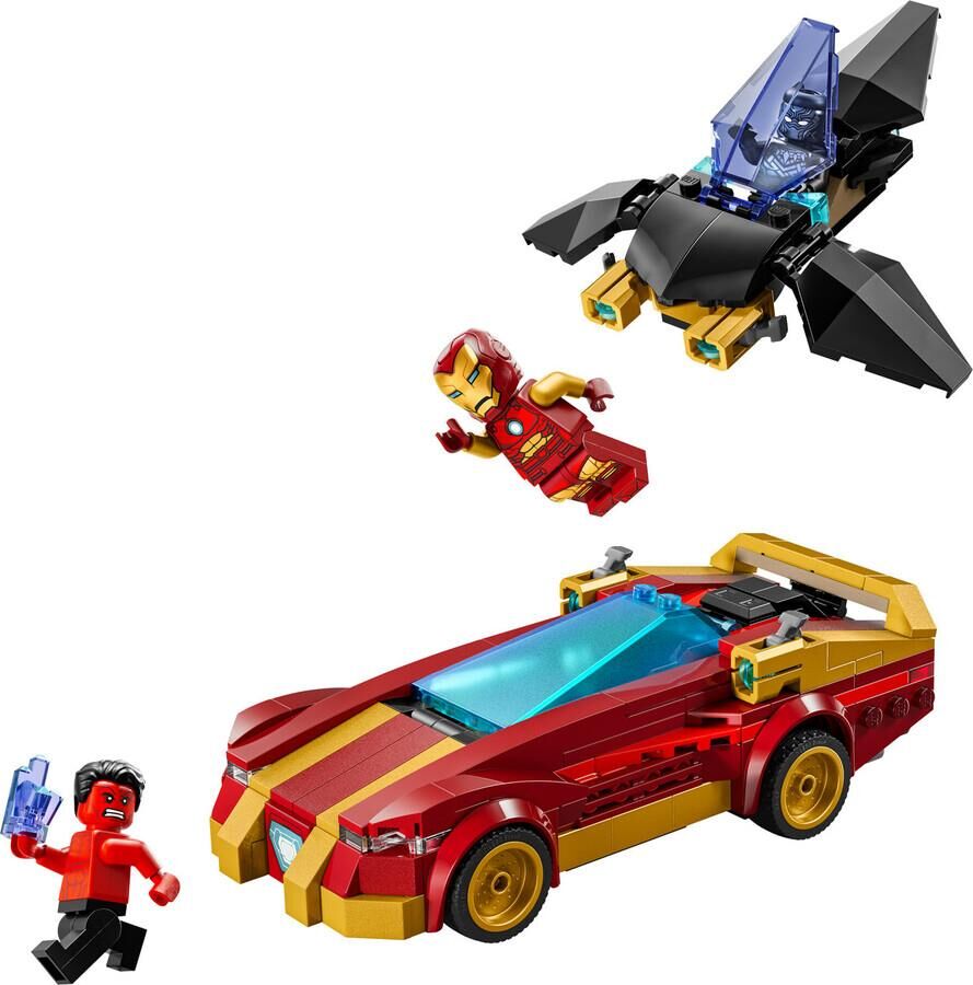 Lego 76310 Marvel Iron Man Arabası ile Black Panther Red Hulk'a Karşı
