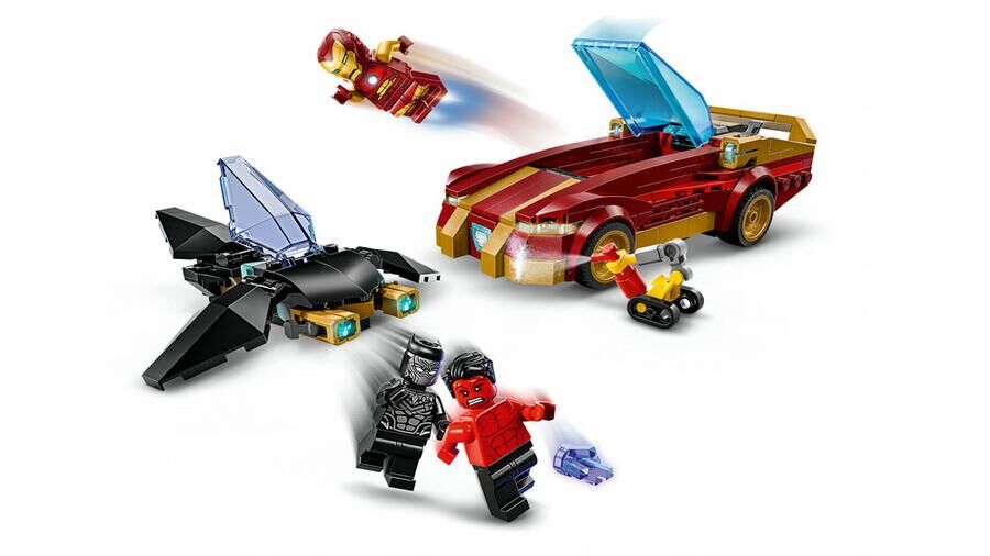 Lego 76310 Marvel Iron Man Arabası ile Black Panther Red Hulk'a Karşı