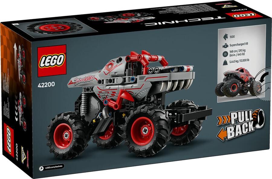 Lego 42200 Technic Monster Jam ThunderROARus Çek-Bırak