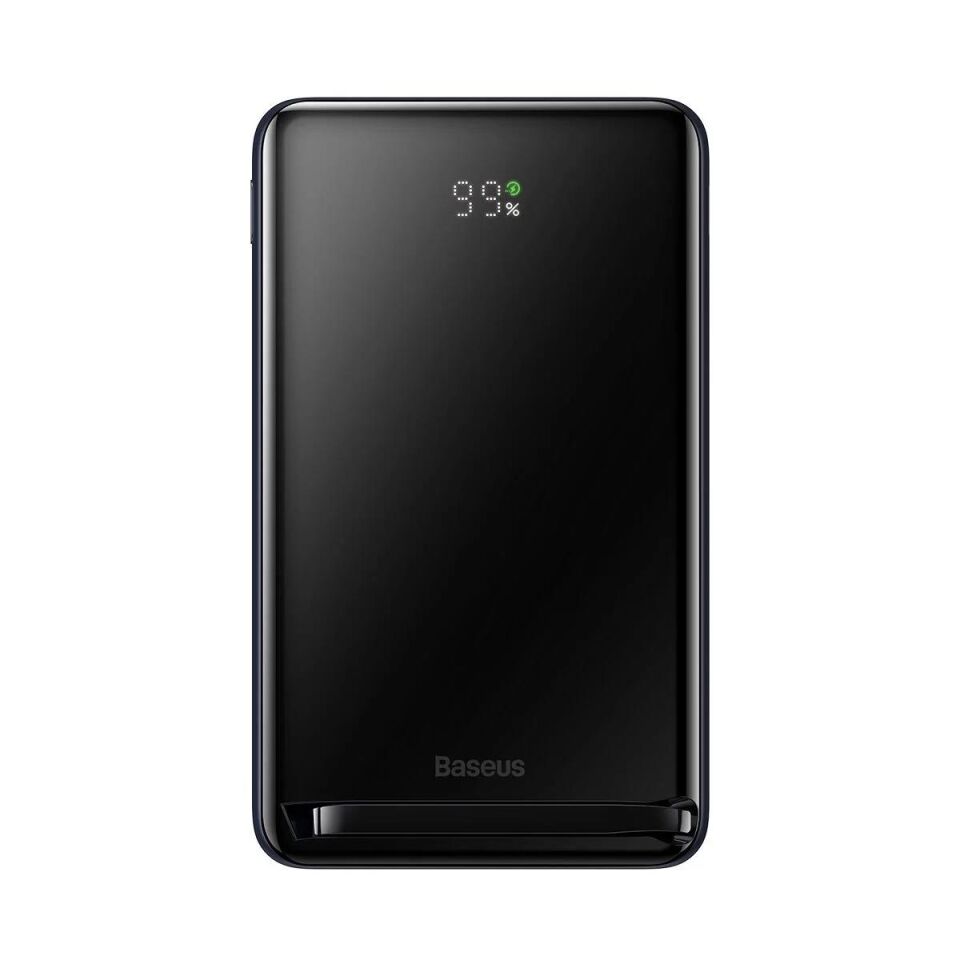 Baseus Manyetik Braket Kablosuz Hızlı Şarj Powerbank 10000 Mah 20W Siyah