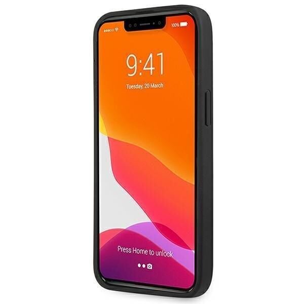 İphone 14 Pro AMG Deri Siyah Kılıf AMHCP14XGSEBK