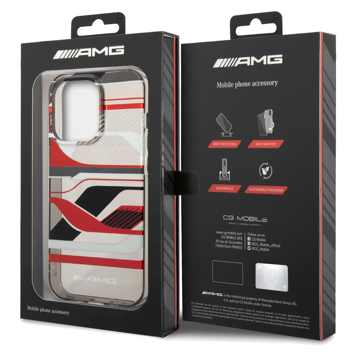 İphone 14 Pro AMG Şeffaf Kılıf AMHCP14L2UGSK