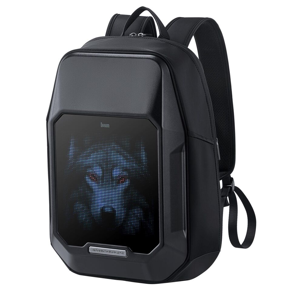 Divoom Pixoo Cyberbag - Piksel Led Ekranlı Sırt Çantası Siyah