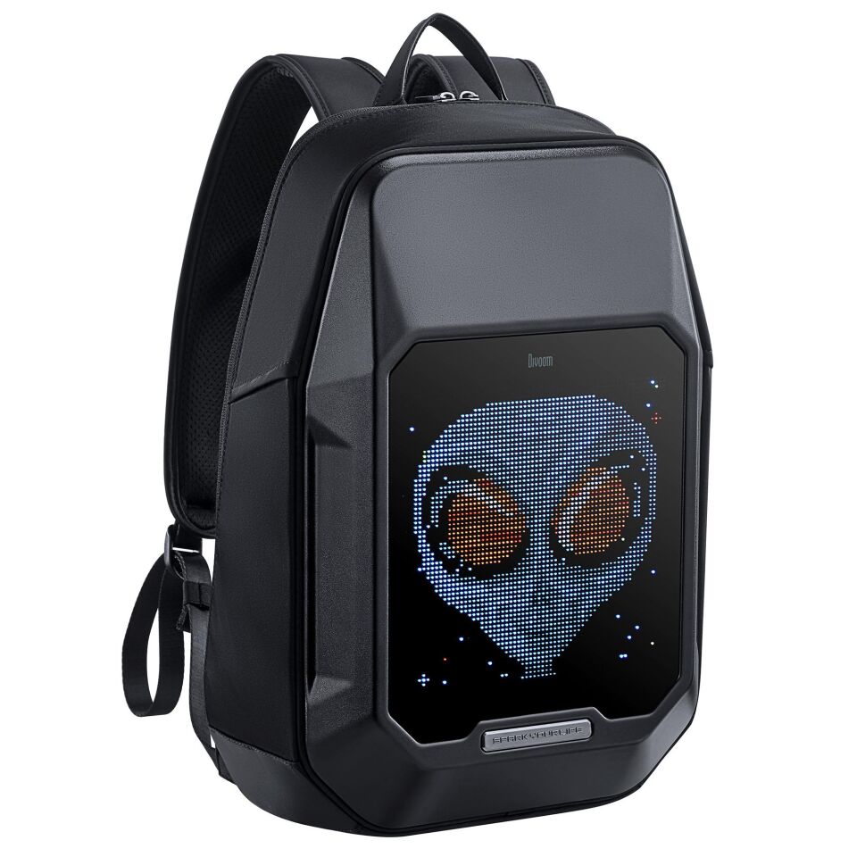 Divoom Pixoo Cyberbag - Piksel Led Ekranlı Sırt Çantası Siyah