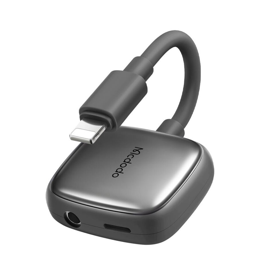 Mcdodo CA-2740 Lightning To Lightning Dijital Audio Adaptör - Gri