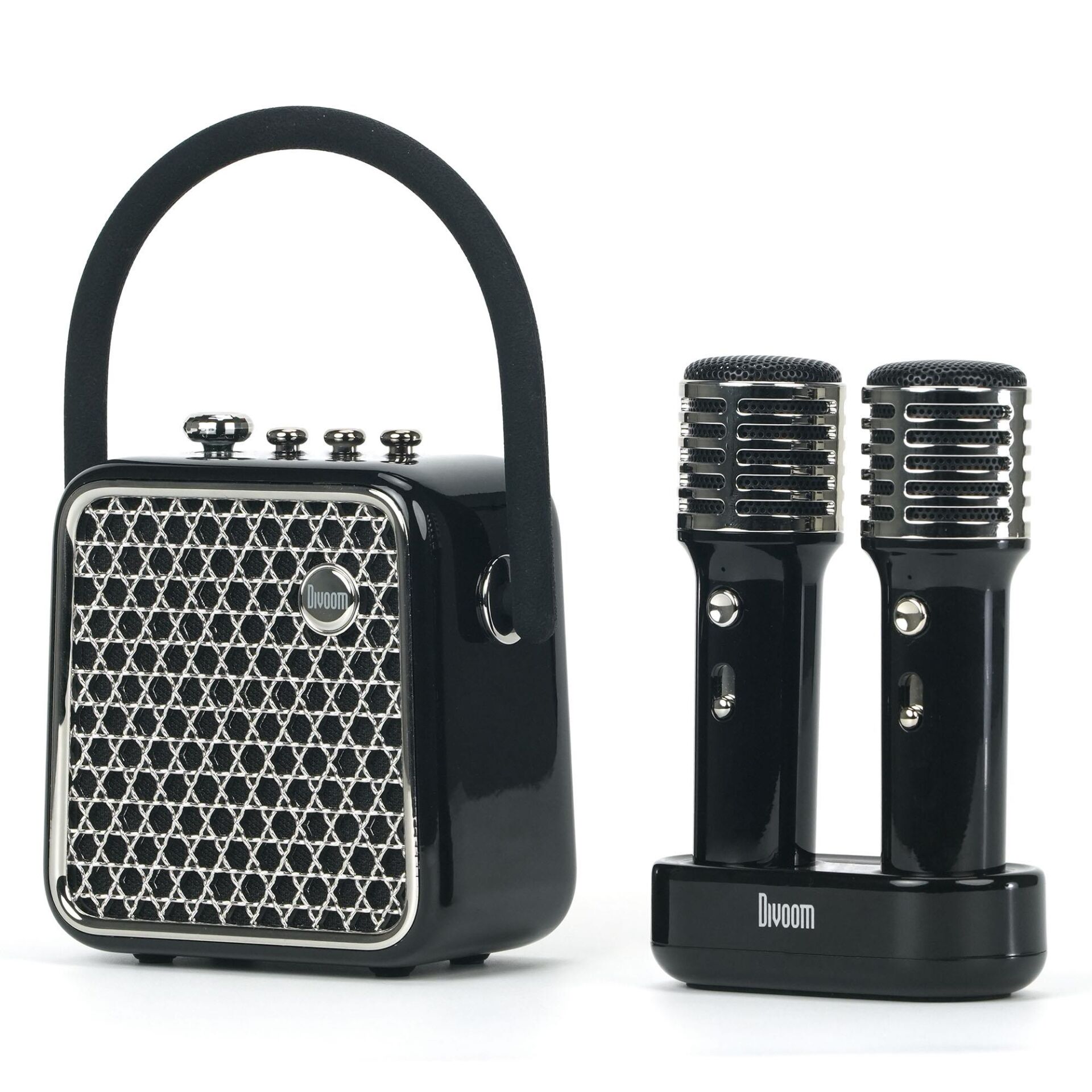 Divoom SongBird-SE Çift Mikrofonlu 18W Bluetooth Hoparlör Siyah