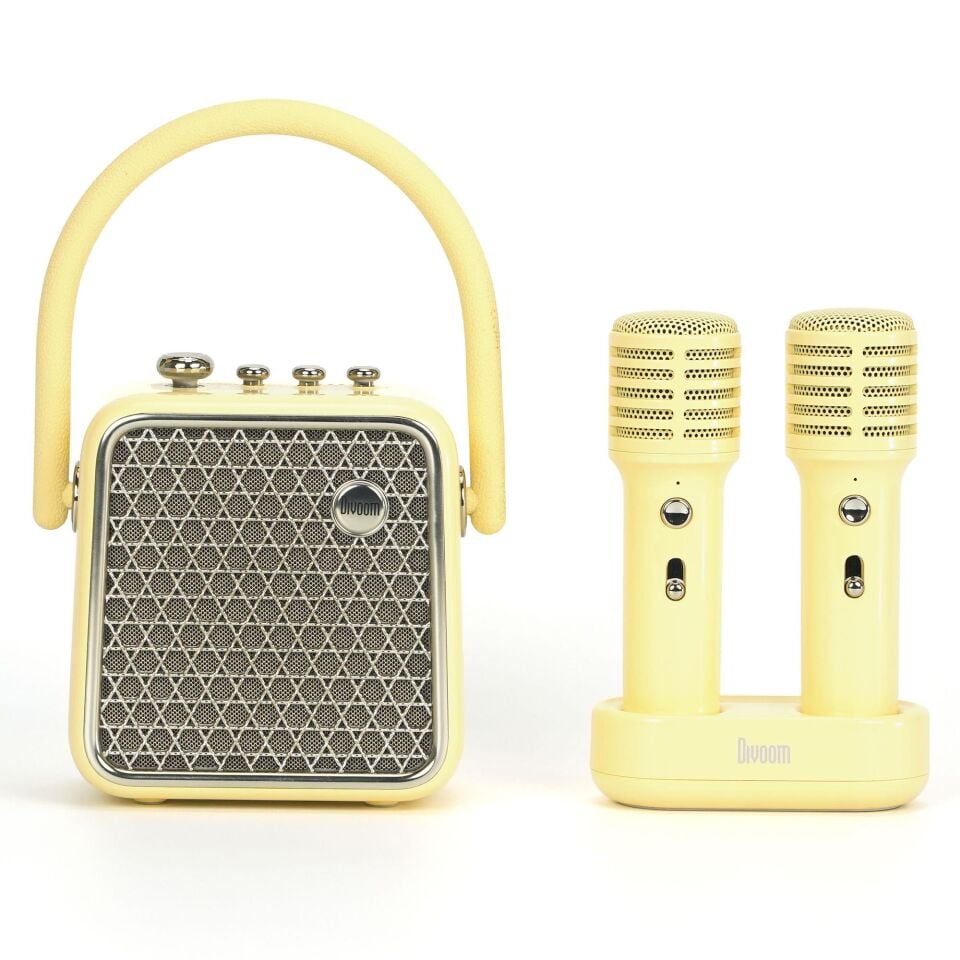 Divoom SongBird-SE Çift Mikrofonlu 18W Bluetooth Hoparlör Sarı