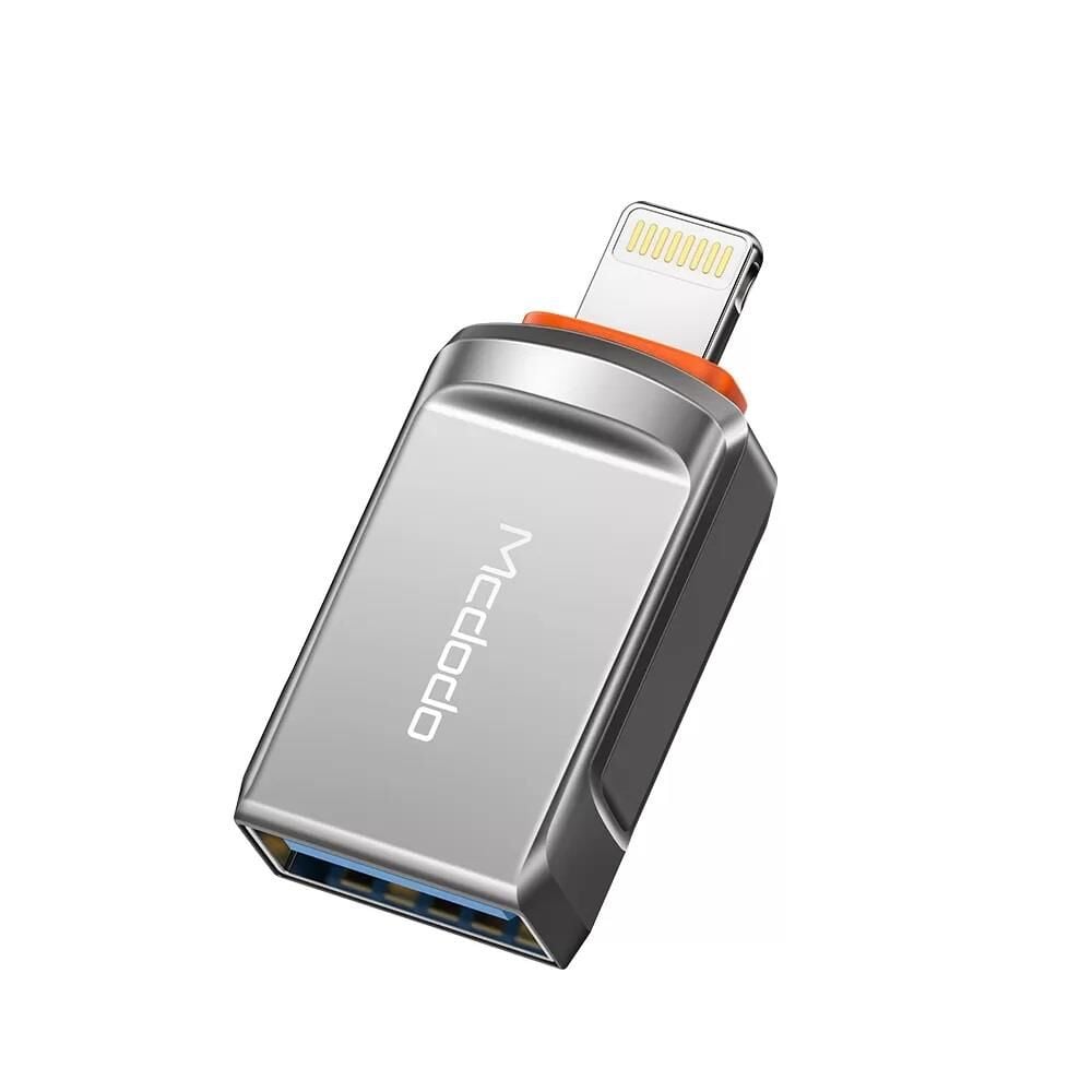 Mcdodo OT-8600 Usb to Lightning Dönüştürücü Soket Gri
