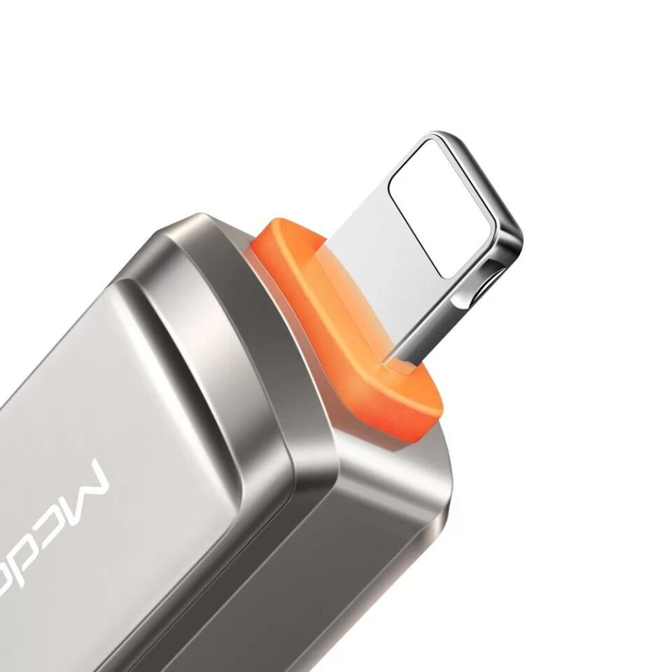 Mcdodo OT-8600 Usb to Lightning Dönüştürücü Soket Gri