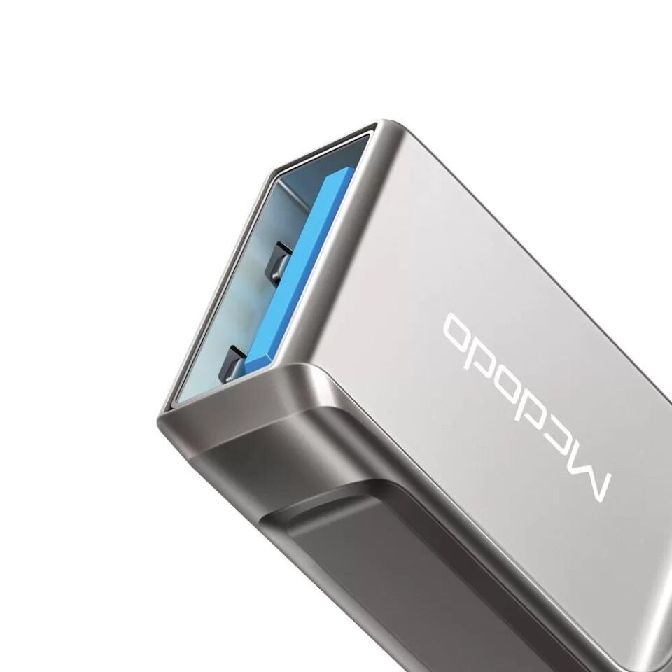 Mcdodo OT-8600 Usb to Lightning Dönüştürücü Soket Gri