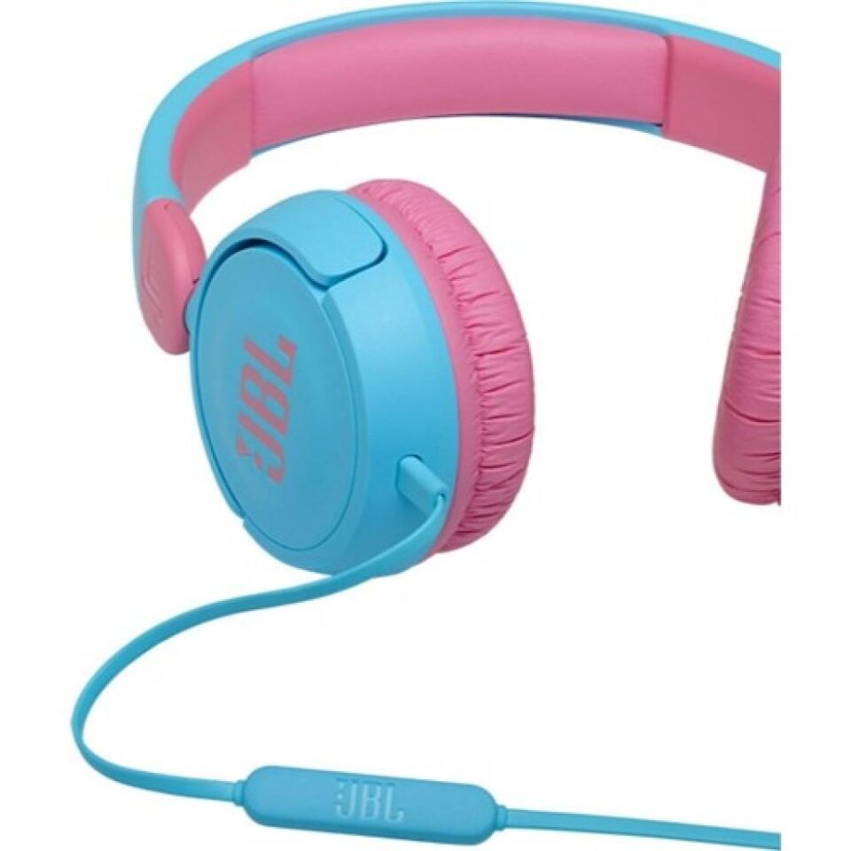 Jbl JR 310 Kablolu Kulak Üstü Çocuk Kulaklığı Mavi Pembe