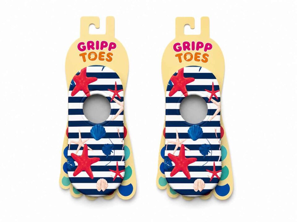 GrippToes Kaymaz Damla Tabanlı Deniz&Havuz Çorabı 1-3 yaş  (21-23) O2