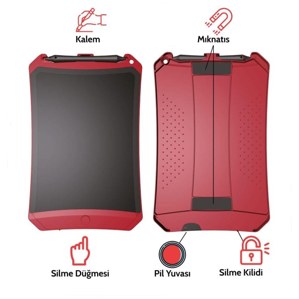 Xiaomi Wicue 8,5'' LCD Dijital Renkli Çizim Tableti Turuncu