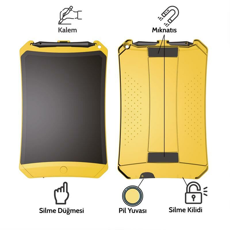 Xiaomi Wicue 8,5'' LCD Dijital Renkli Çizim Tableti Sarı
