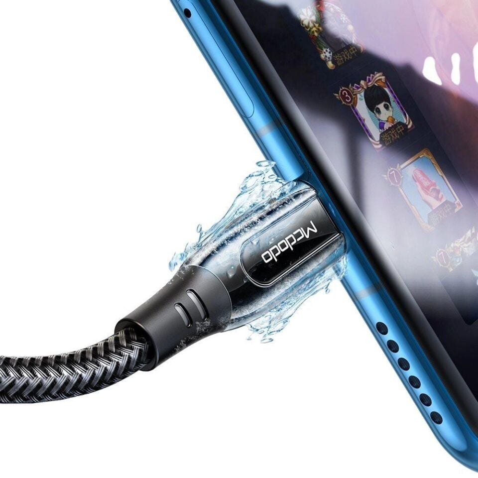 Mcdodo CA-8120 100W Type-C To Type-C Pd Hızlı Data-Şarj Kablosu 5A 1.2m-Siyah