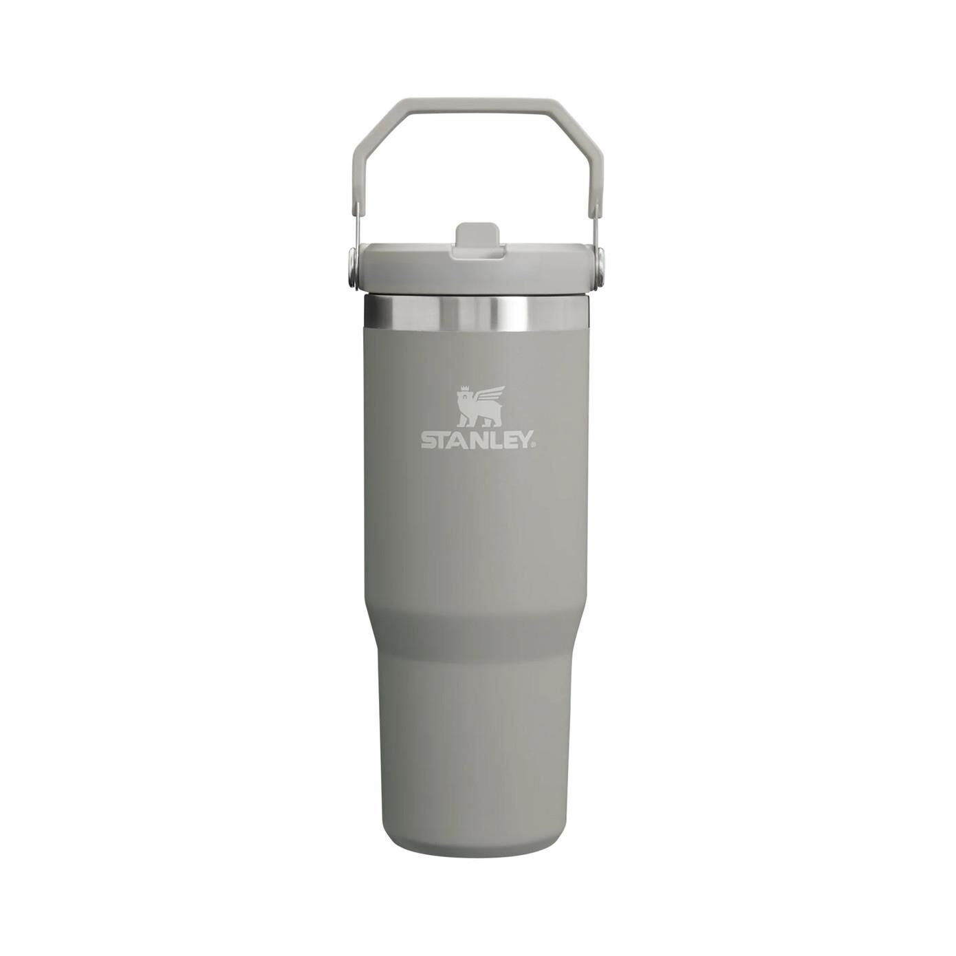 Stanley The Iceflow Flip Straw Pipetli Termos Bardak 0.89 L Kül Rengi