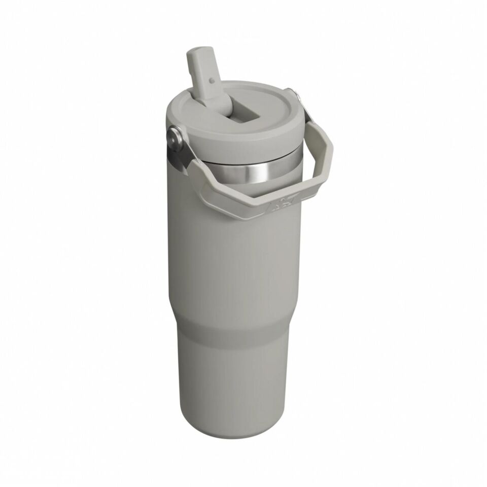 Stanley The Iceflow Flip Straw Pipetli Termos Bardak 0.89 L Kül Rengi