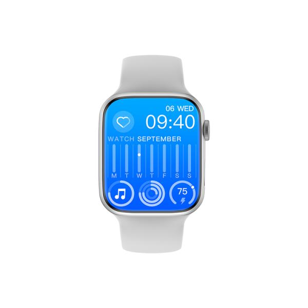 Wiwu SW01 Pro Suya Dayanıklı iOS ve Android Uyumlu Akıllı Saat Gümüş